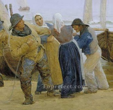 Pescadores de Hornbaek 1875 Peder Severin Kroyer Pinturas al óleo